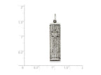 FJC Finejewelers Sterling Silver Antiqued Mezuzah Pendant Necklace - Chain Included