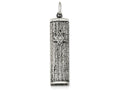 FJC Finejewelers Sterling Silver Antiqued Mezuzah Pendant Necklace - Chain Included