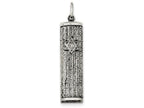 FJC Finejewelers Sterling Silver Antiqued Mezuzah Pendant Necklace - Chain Included