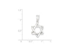 FJC Finejewelers Sterling Silver 3-d Star Of David Pendant Necklace - Chain Included