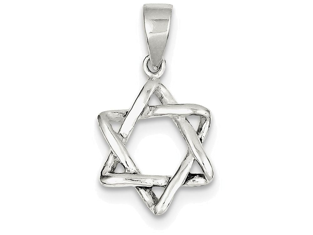 FJC Finejewelers Sterling Silver 3-d Star Of David Pendant Necklace - Chain Included