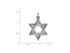 FJC Finejewelers Sterling Silver Antiqued Star Of David Charm