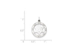 FJC Finejewelers Sterling Silver Star Of David Disc Charm