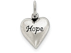 FJC Finejewelers Sterling Silver Antiqued Hope Pendant Necklace - Chain Included