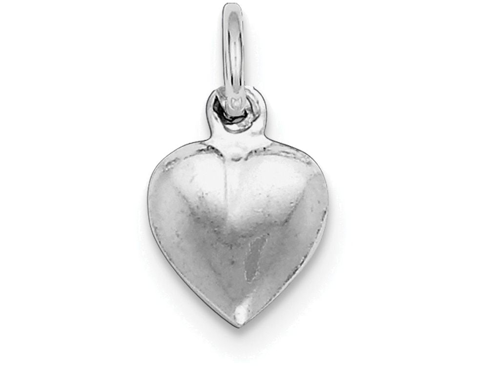 FJC Finejewelers Sterling Silver Puffed Heart Charm