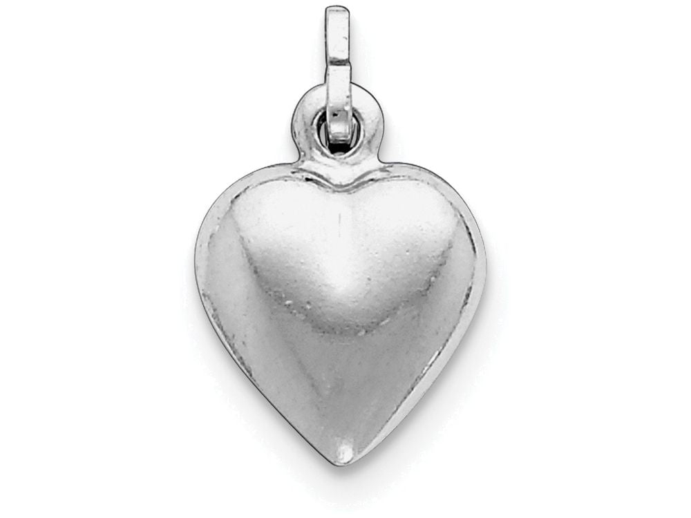 FJC Finejewelers Sterling Silver Puffed Heart Charm