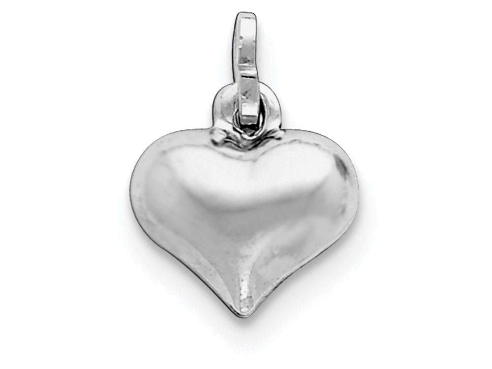 FJC Finejewelers Sterling Silver Puffed Heart Charm