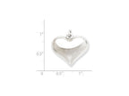 FJC Finejewelers Sterling Silver Puffed Heart Pendant Necklace - Chain Included