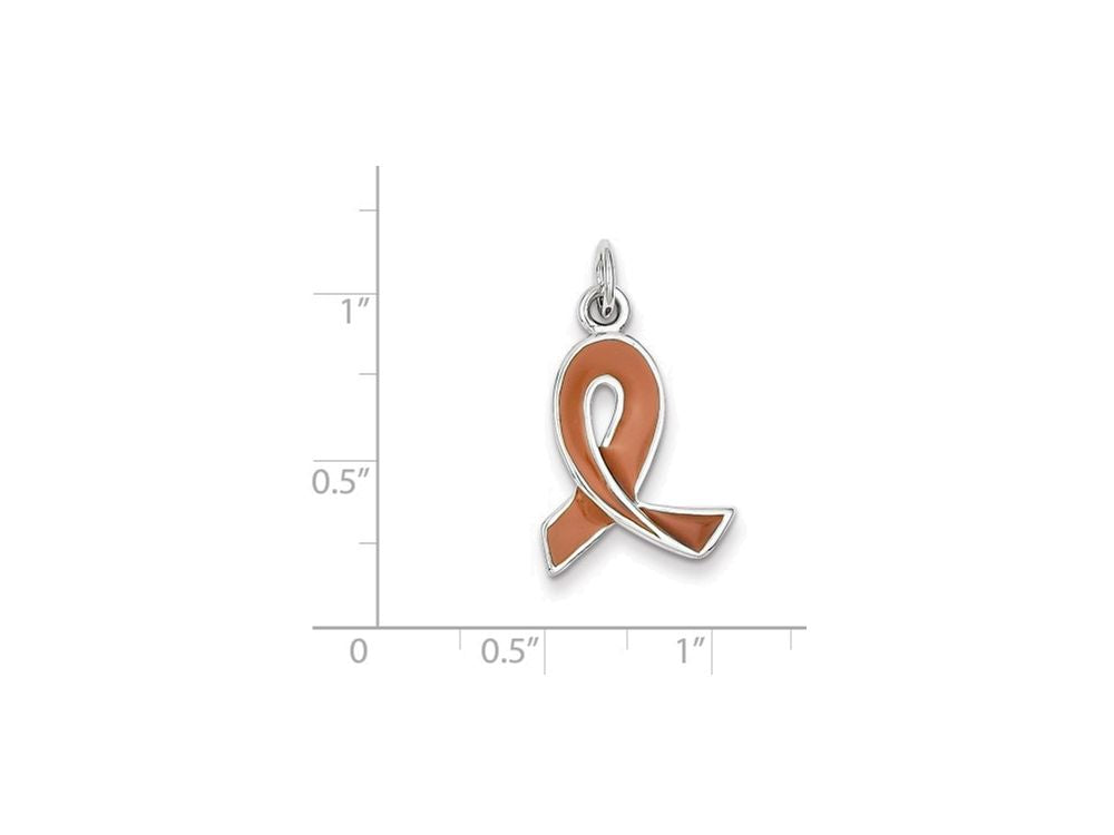FJC Finejewelers Sterling Silver Enamel Ribbon Charm