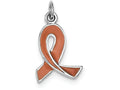 FJC Finejewelers Sterling Silver Enamel Ribbon Charm