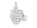 FJC Finejewelers Sterling Silver Heart Daughter Charm