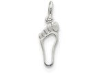 FJC Finejewelers Sterling Silver Foot Charm