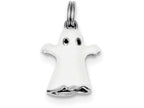 FJC Finejewelers Sterling Silver White Enamel Ghost Charm
