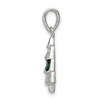 FJC Finejewelers Sterling Silver Cubic Zirconia Christmas Tree Pendant Necklace - Chain Included