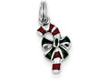 FJC Finejewelers Sterling Silver Enamel Candy Cane Charm