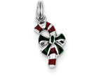 FJC Finejewelers Sterling Silver Enamel Candy Cane Charm