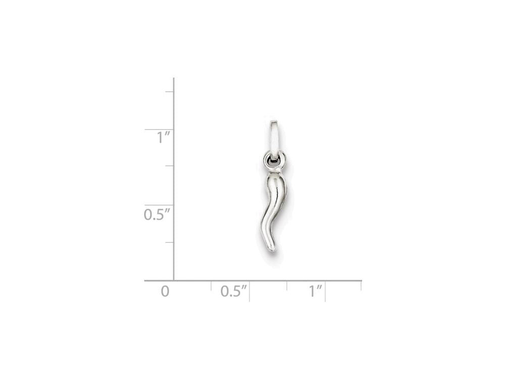 FJC Finejewelers Sterling Silver Italian Horn Charm