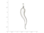 FJC Finejewelers Sterling Silver Italian Horn Pendant Necklace - Chain Included