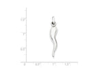 FJC Finejewelers Sterling Silver Italian Horn Pendant Necklace - Chain Included