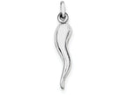 FJC Finejewelers Sterling Silver Italian Horn Pendant Necklace - Chain Included