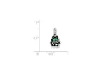 FJC Finejewelers Sterling Silver Green Enameled Frog Charm