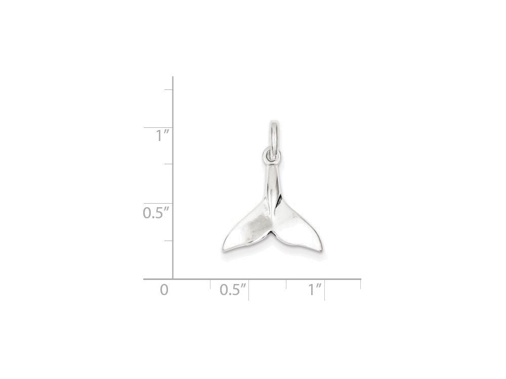 FJC Finejewelers Sterling Silver Whale Tail Charm