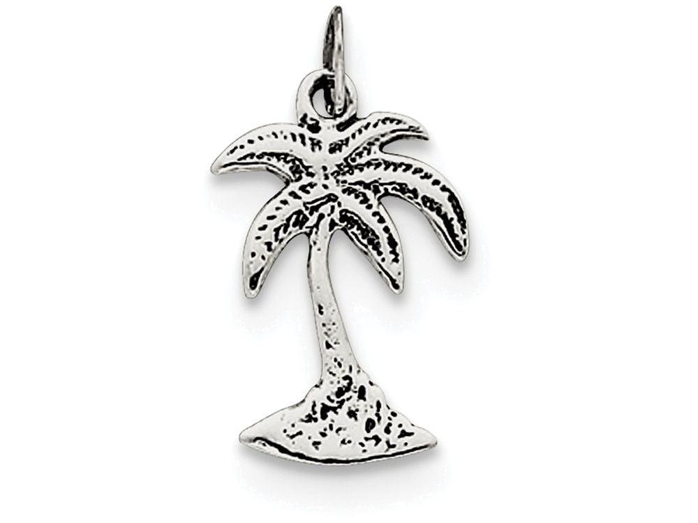 FJC Finejewelers Sterling Silver Palm Tree Charm