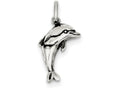 FJC Finejewelers Sterling Silver Antiqued Dolphin Pendant Necklace - Chain Included