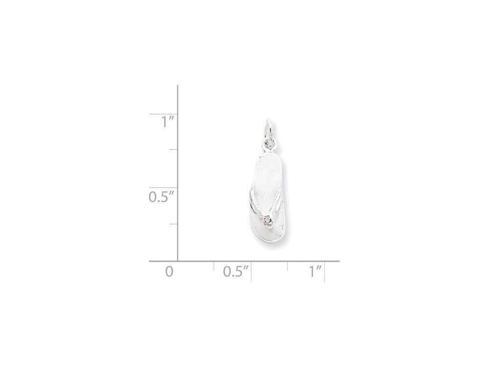 FJC Finejewelers Sterling Silver Flip Flop Charm