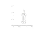FJC Finejewelers Sterling Silver Bone Pendant Necklace - Chain Included