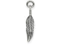 FJC Finejewelers Sterling Silver Antiqued Feather Charm