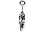 FJC Finejewelers Sterling Silver Antiqued Feather Charm