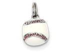 FJC Finejewelers Sterling Silver 3D Enamel Baseball Charm