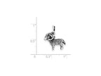FJC Finejewelers Sterling Silver Antiqued Aries Pendant Necklace - Chain Included