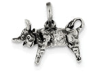 FJC Finejewelers Sterling Silver Antiqued Taurus Pendant Necklace - Chain Included