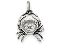 FJC Finejewelers Sterling Silver Antiqued Cancer Pendant Necklace - Chain Included