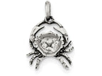 FJC Finejewelers Sterling Silver Antiqued Cancer Pendant Necklace - Chain Included