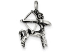 FJC Finejewelers Sterling Silver Antiqued Sagittarius Pendant Necklace - Chain Included