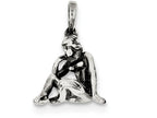 FJC Finejewelers Sterling Silver Antiqued Virgo Pendant Necklace - Chain Included