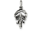 FJC Finejewelers Sterling Silver Antiqued Scorpio Pendant Necklace - Chain Included