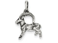 FJC Finejewelers Sterling Silver Antiqued Capricorn Pendant Necklace - Chain Included