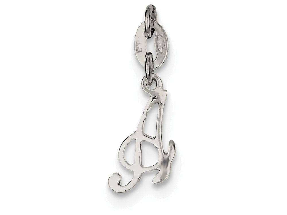 FJC Finejewelers Sterling Silver Initial A Pendant Necklace - Chain Included