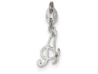 FJC Finejewelers Sterling Silver Initial A Pendant Necklace - Chain Included
