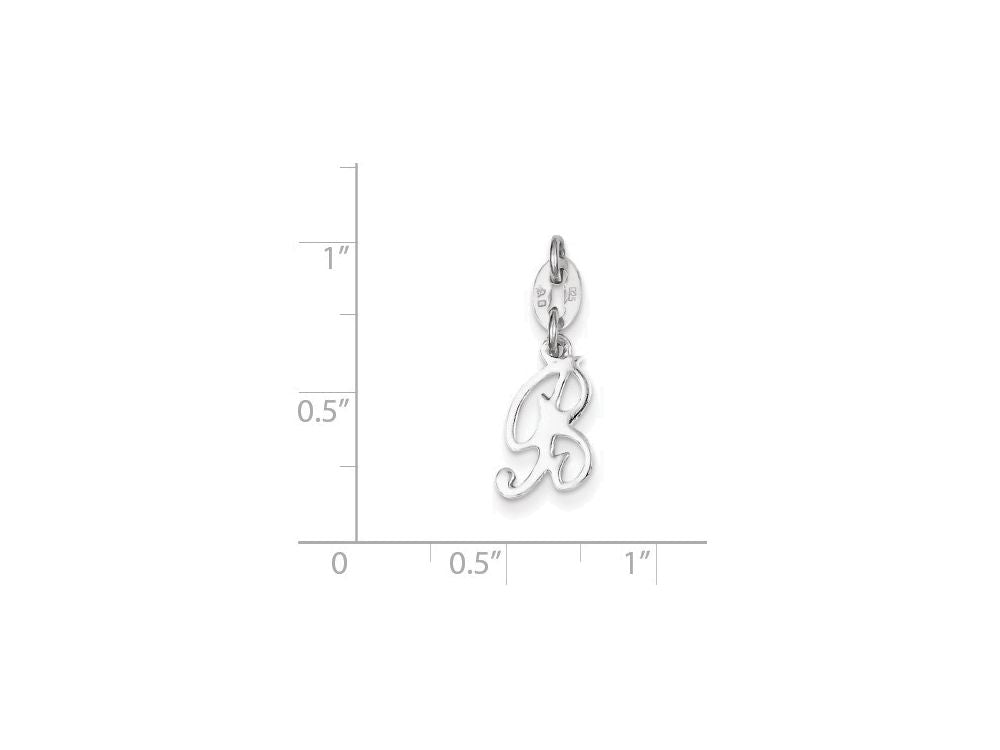 FJC Finejewelers Sterling Silver Initial B Pendant Necklace - Chain Included