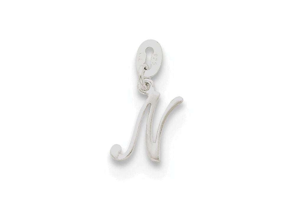 FJC Finejewelers Sterling Silver Initial N Pendant Necklace - Chain Included