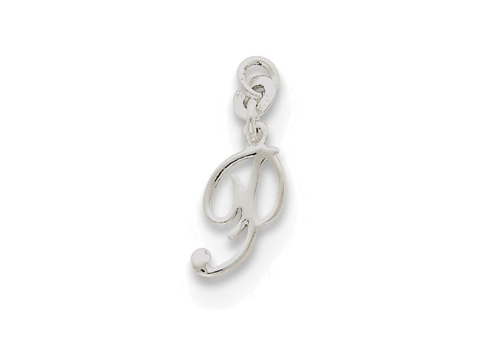 FJC Finejewelers Sterling Silver Initial P Pendant Necklace - Chain Included