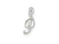 FJC Finejewelers Sterling Silver Initial P Pendant Necklace - Chain Included