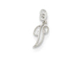FJC Finejewelers Sterling Silver Initial V Pendant Necklace - Chain Included