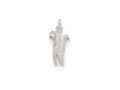 FJC Finejewelers Sterling Silver Initial W Pendant Necklace - Chain Included
