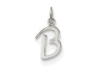 FJC Finejewelers Sterling Silver Initial B Pendant Necklace - Chain Included